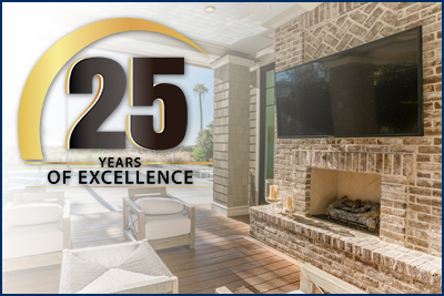 Outdoors television install 25 years of excellence