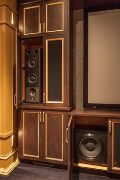 Custom Audio Video home theater concealed speaker system