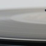 vinyl record with player needle
