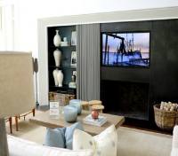 Fireplace television installation